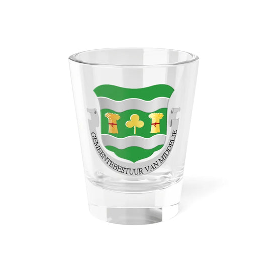 Middelie wapen 1891 (Netherlands) (Coat of Arms) Shot Glass 1.5oz 1.5oz - Go Mug Yourself