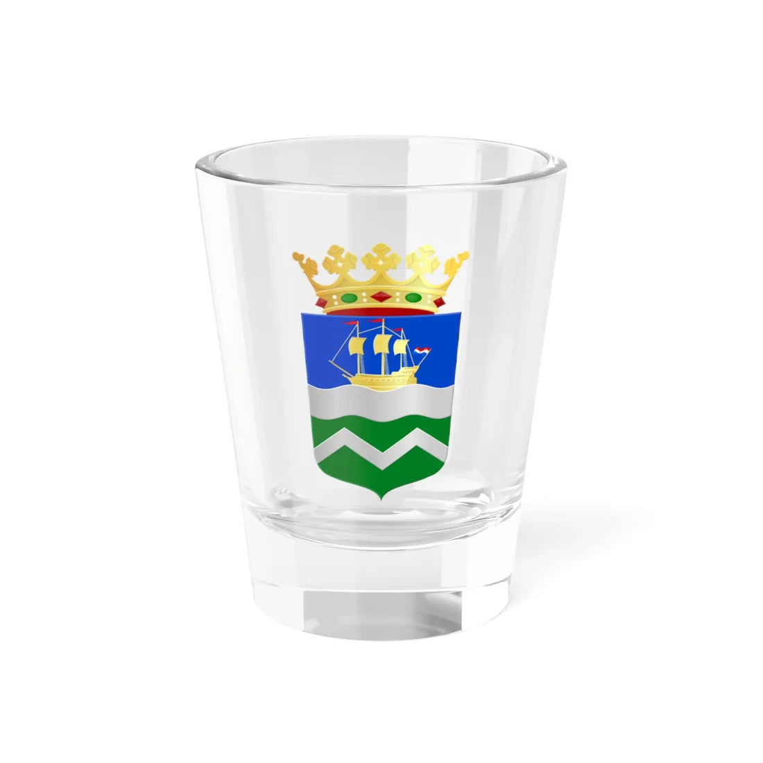 Midden-Delfland wapen (Netherlands) (Coat of Arms) Shot Glass 1.5oz 1.5oz - Go Mug Yourself