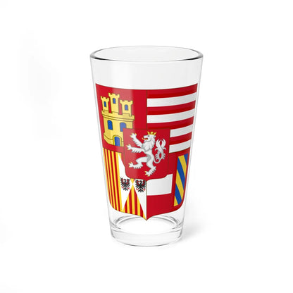 Middle Arms of Charles VI Holy Roman Emperor (Austria) (Coat of Arms) Pint Glass 16oz 16oz - Go Mug Yourself