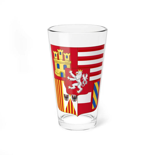 Middle Arms of Charles VI Holy Roman Emperor (Austria) (Coat of Arms) Pint Glass 16oz 16oz - Go Mug Yourself