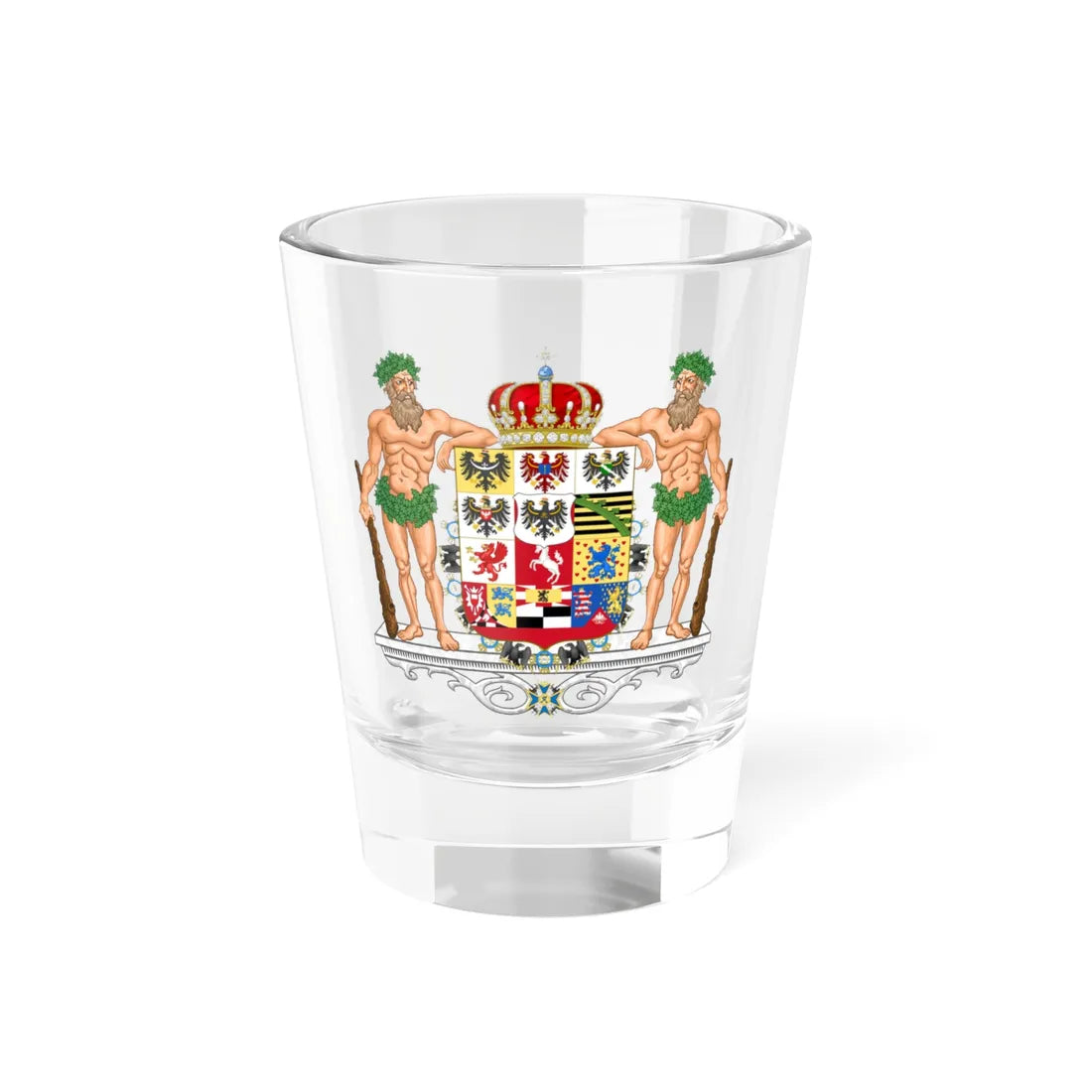 Middle Arms of the Kingdom of Prussia 1873 (Germany) (Coat of Arms) Shot Glass 1.5oz 1.5oz - Go Mug Yourself