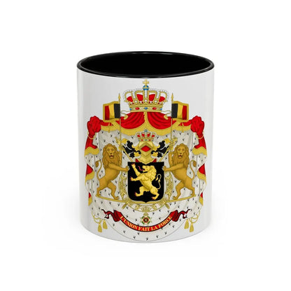 Middle coat of arms of Belgium - Accent Coffee Mug 11oz Black - Go Mug Yourself
