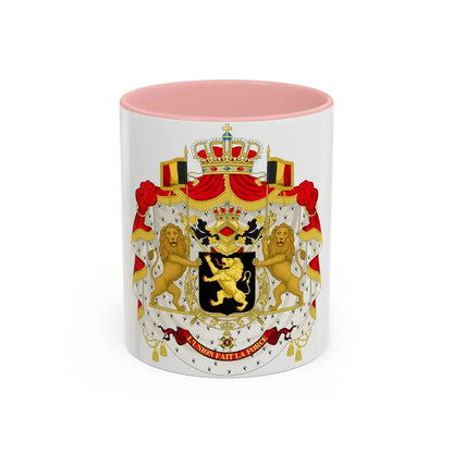 Middle coat of arms of Belgium - Accent Coffee Mug 11oz Pink - Go Mug Yourself