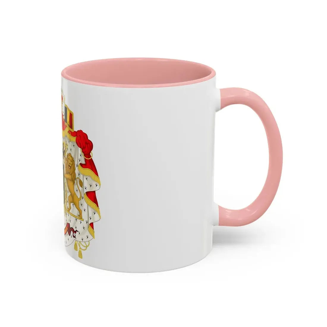 Middle coat of arms of Belgium - Accent Coffee Mug - Go Mug Yourself