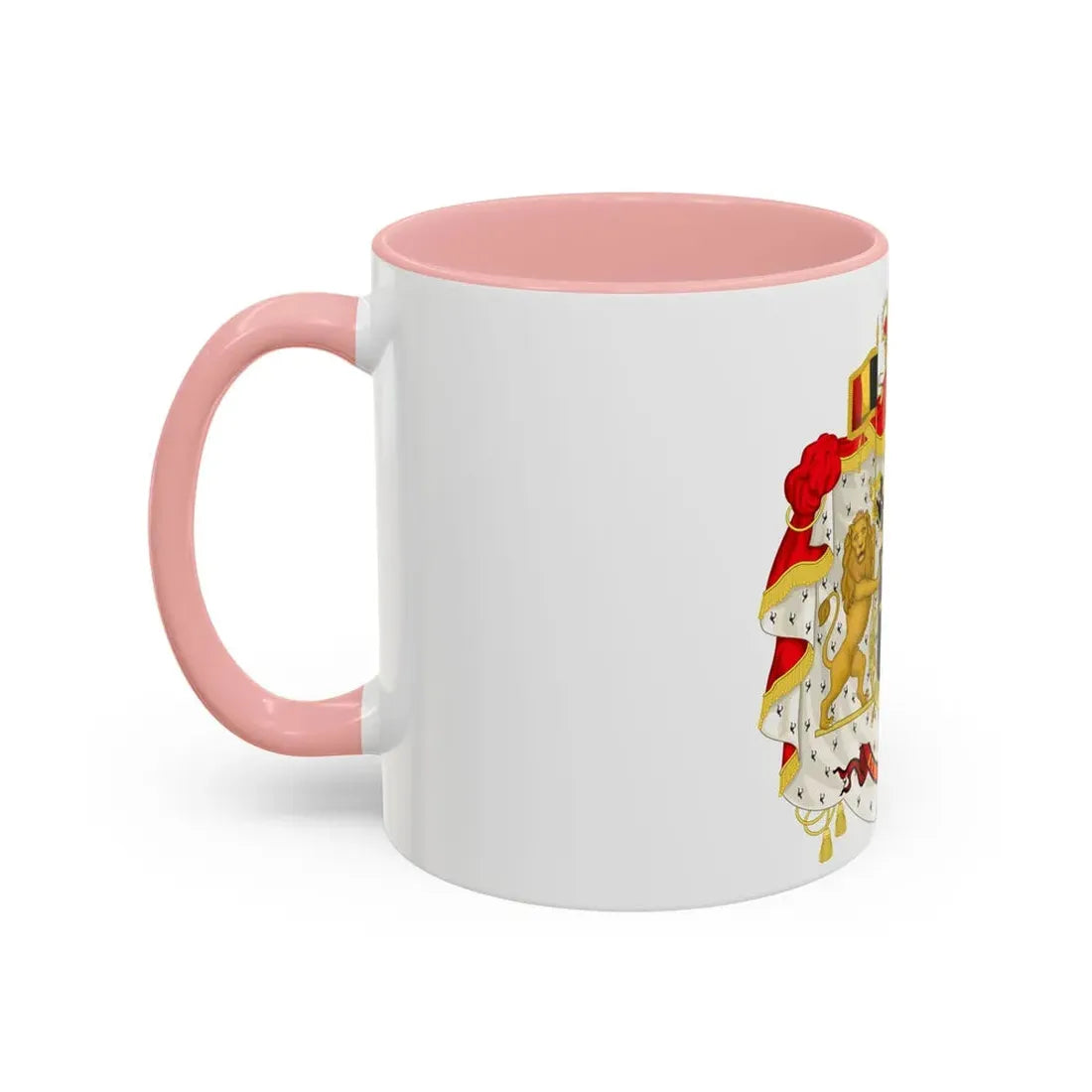 Middle coat of arms of Belgium - Accent Coffee Mug - Go Mug Yourself