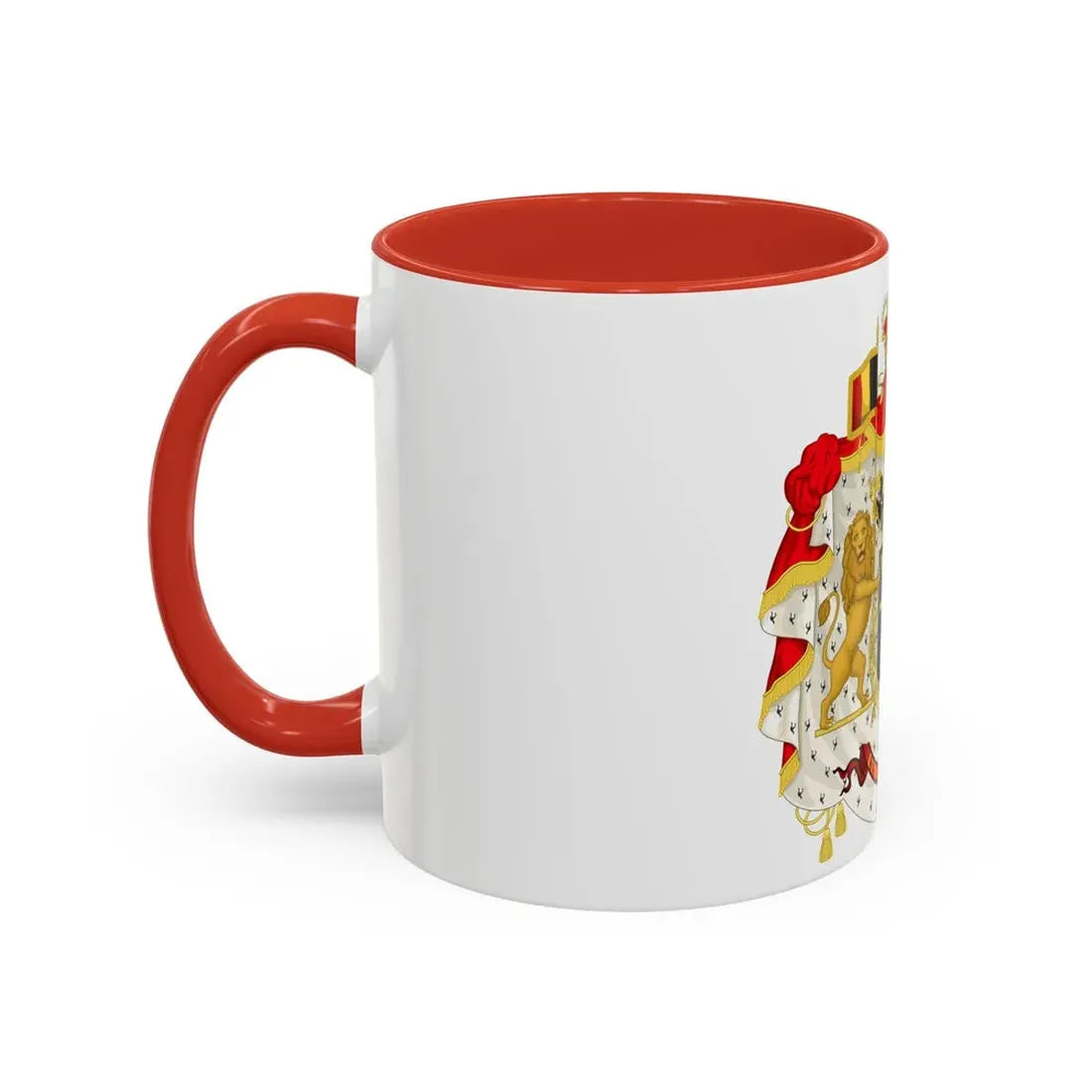 Middle coat of arms of Belgium - Accent Coffee Mug - Go Mug Yourself