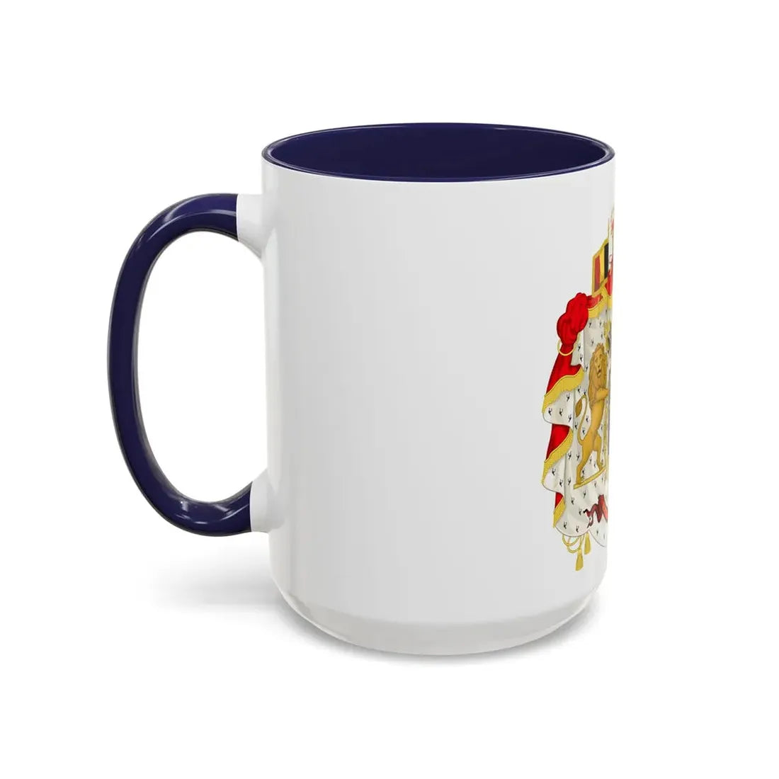 Middle coat of arms of Belgium - Accent Coffee Mug - Go Mug Yourself