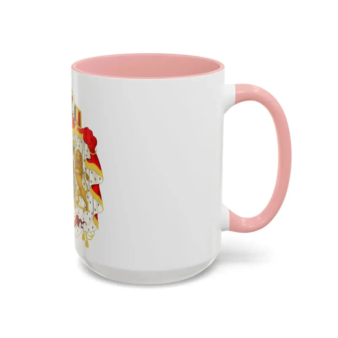 Middle coat of arms of Belgium - Accent Coffee Mug - Go Mug Yourself