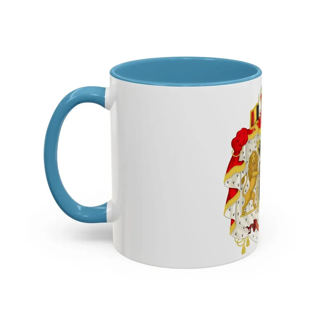 Middle coat of arms of Belgium - Accent Coffee Mug - Go Mug Yourself