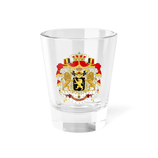 Middle coat of arms of Belgium (Belgium) (Coat of Arms) Shot Glass 1.5oz 1.5oz - Go Mug Yourself