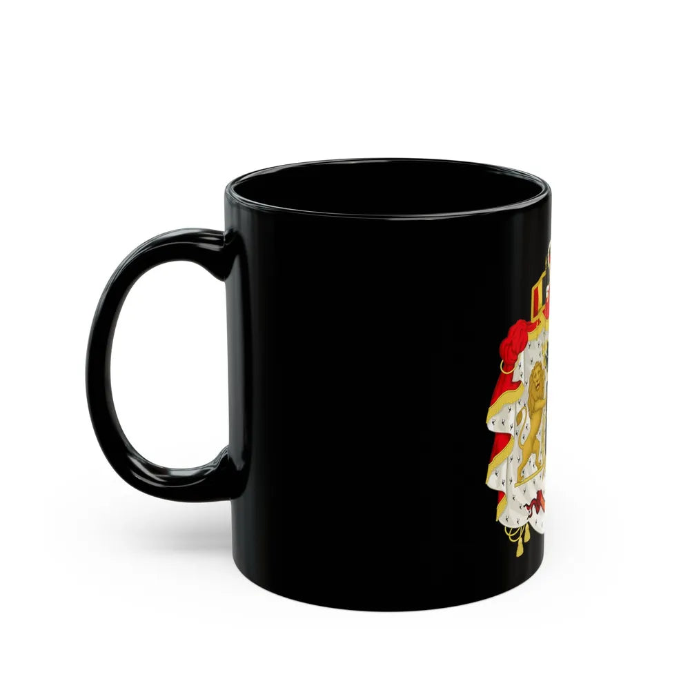 Middle coat of arms of Belgium - Black Coffee Mug-Go Mug Yourself