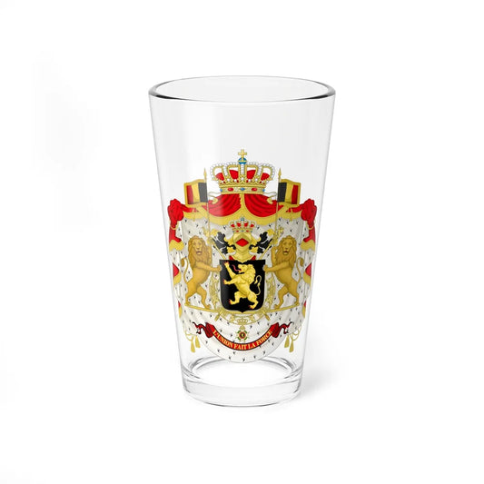 Middle coat of arms of Belgium - Pint Glass 16oz-16oz-Go Mug Yourself