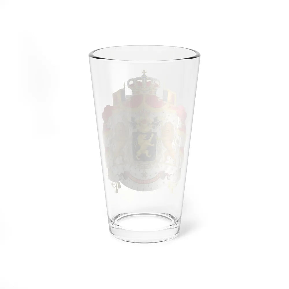 Middle coat of arms of Belgium - Pint Glass 16oz-Go Mug Yourself