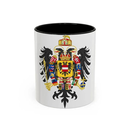 Middle Coat of Arms of Francis II, Holy Roman Emperor (1804-1806) - Accent Coffee Mug 11oz Black - Go Mug Yourself