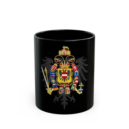 Middle Coat of Arms of Francis II, Holy Roman Emperor (1804-1806) - Black Coffee Mug 11oz - Go Mug Yourself