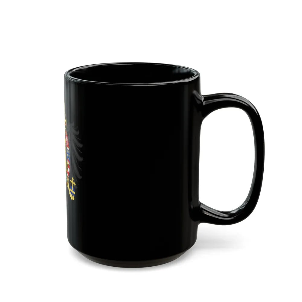 Middle Coat of Arms of Francis II, Holy Roman Emperor (1804-1806) - Black Coffee Mug-Go Mug Yourself