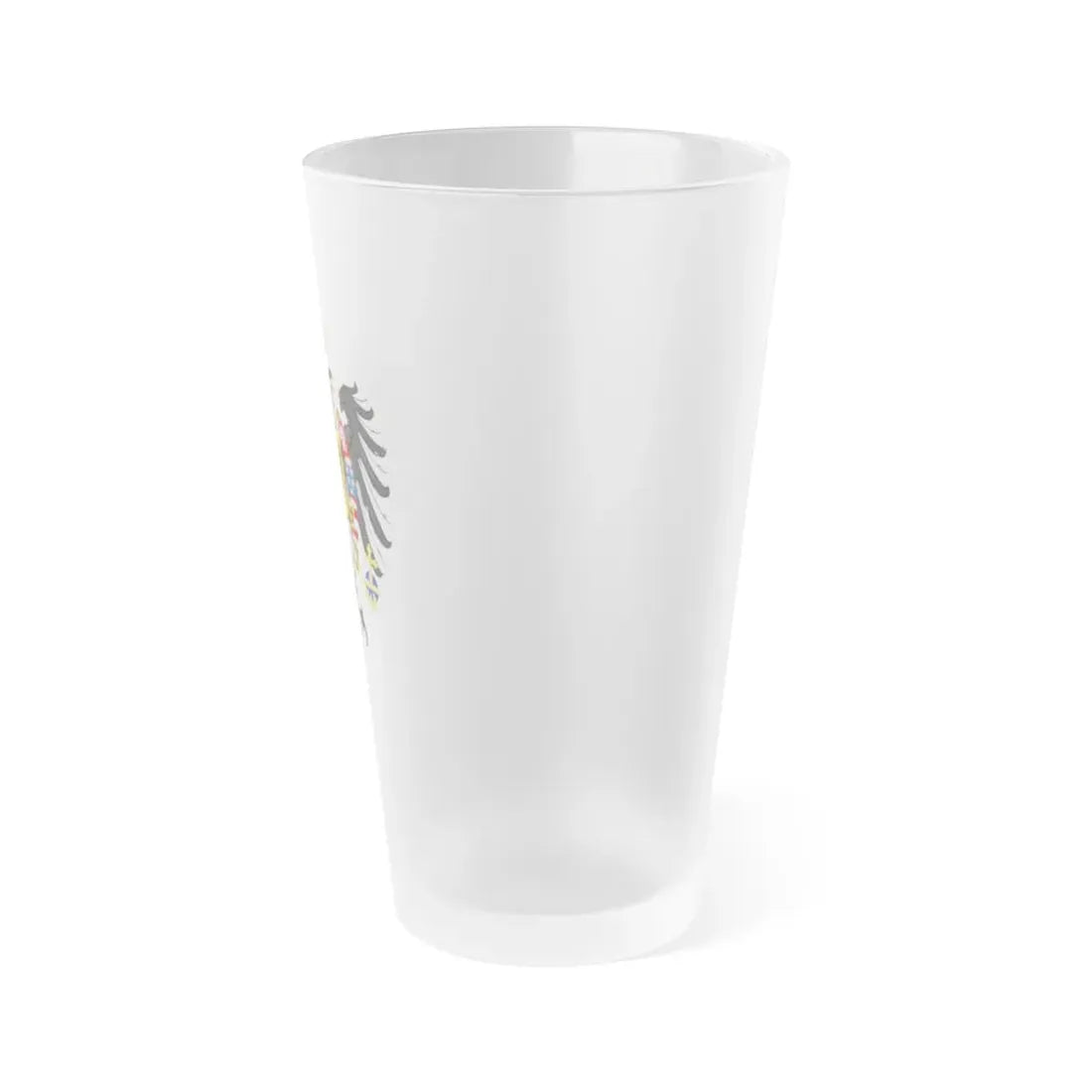 Middle Coat of Arms of Francis II, Holy Roman Emperor (1804-1806) - Frosted Pint Glass 16oz - Go Mug Yourself
