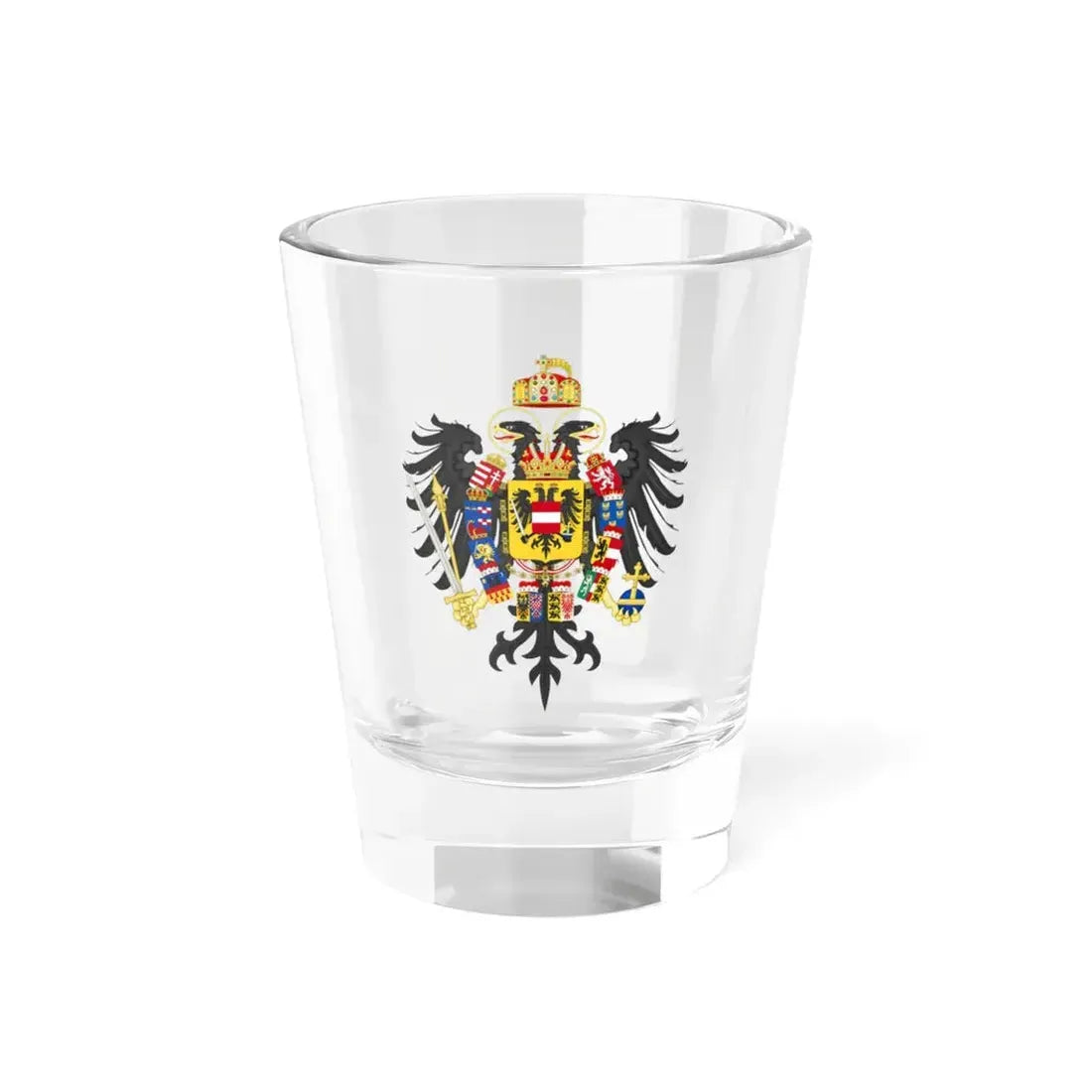 Middle Coat of Arms of Francis II, Holy Roman Emperor (1804-1806) - Shot Glass 1.5oz 1.5oz - Go Mug Yourself