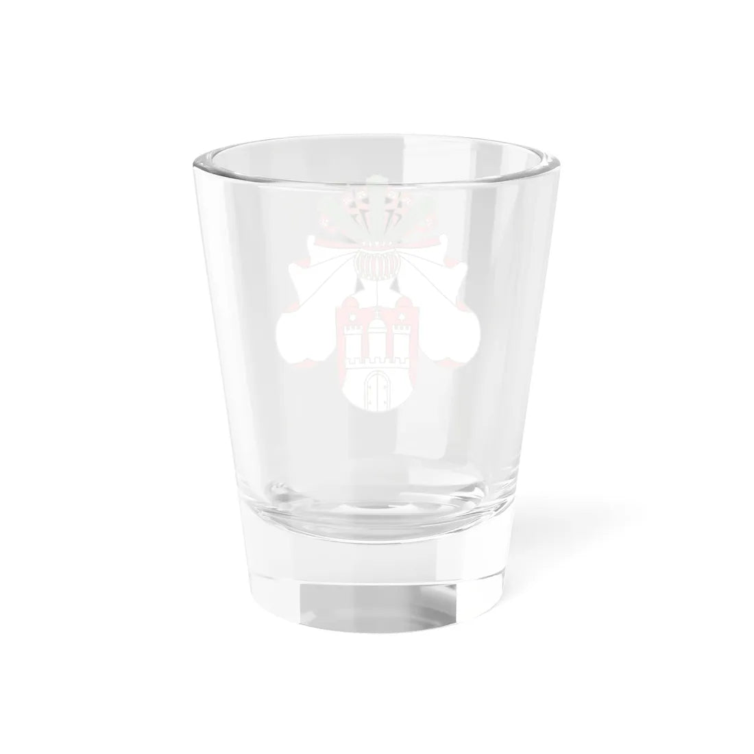 Middle Coat of arms of Hamburg (Germany) (Coat of Arms) Shot Glass 1.5oz - Go Mug Yourself