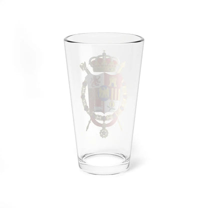 Middle Coat of Arms of Joseph Bonaparte as King of Spain (Spain) (Coat of Arms) Pint Glass 16oz - Go Mug Yourself