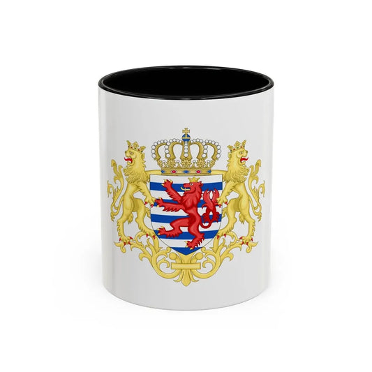 Middle coat of arms of Luxembourg - Accent Coffee Mug 11oz Black - Go Mug Yourself