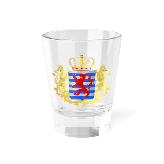 Middle-Coat-of-Arms-of-Luxembourg (Luxembourg) (Coat of Arms) Shot Glass 1.5oz 1.5oz - Go Mug Yourself
