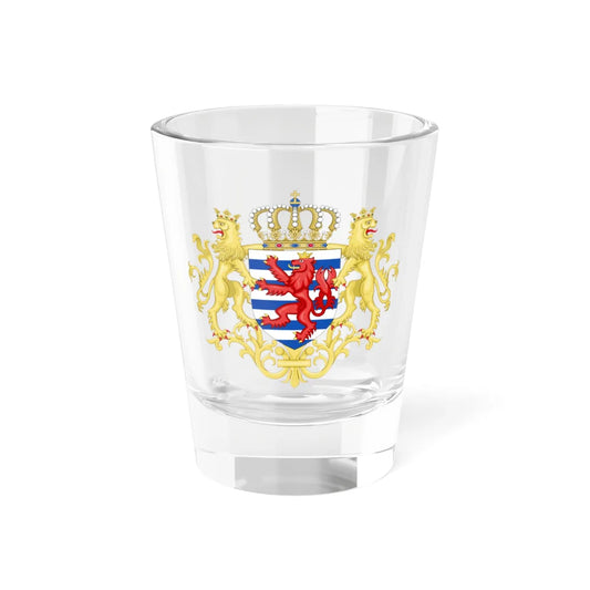 Middle coat of arms of Luxembourg (Luxembourg) (Coat of Arms) Shot Glass 1.5oz 1.5oz - Go Mug Yourself