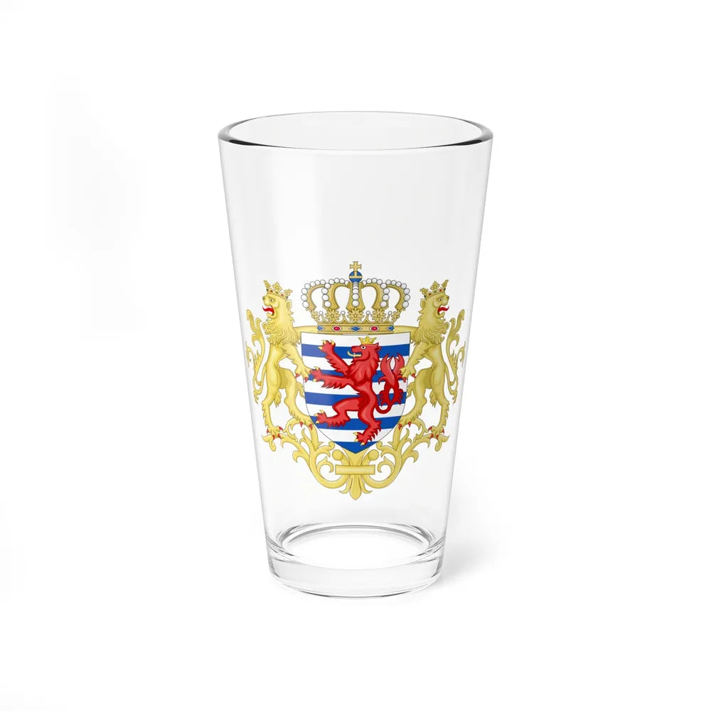 Middle coat of arms of Luxembourg - Pint Glass 16oz-16oz-Go Mug Yourself