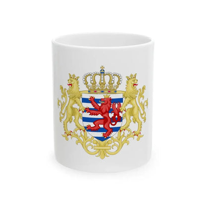 Middle coat of arms of Luxembourg - White Coffee Mug 11oz - Go Mug Yourself