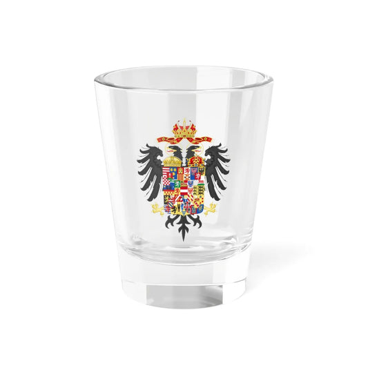 Middle Coat of Arms of Maria Theresa Holy Roman Empress (Austria) (Coat of Arms) Shot Glass 1.5oz 1.5oz - Go Mug Yourself