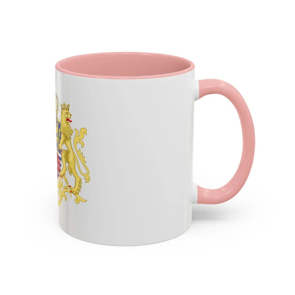 Middle coat of arms of the Grand Duke of Luxembourg (2000) - Accent Coffee Mug - Go Mug Yourself