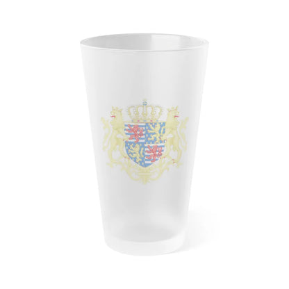 Middle coat of arms of the Grand Duke of Luxembourg (2000) - Frosted Pint Glass 16oz-16oz-Frosted-Go Mug Yourself