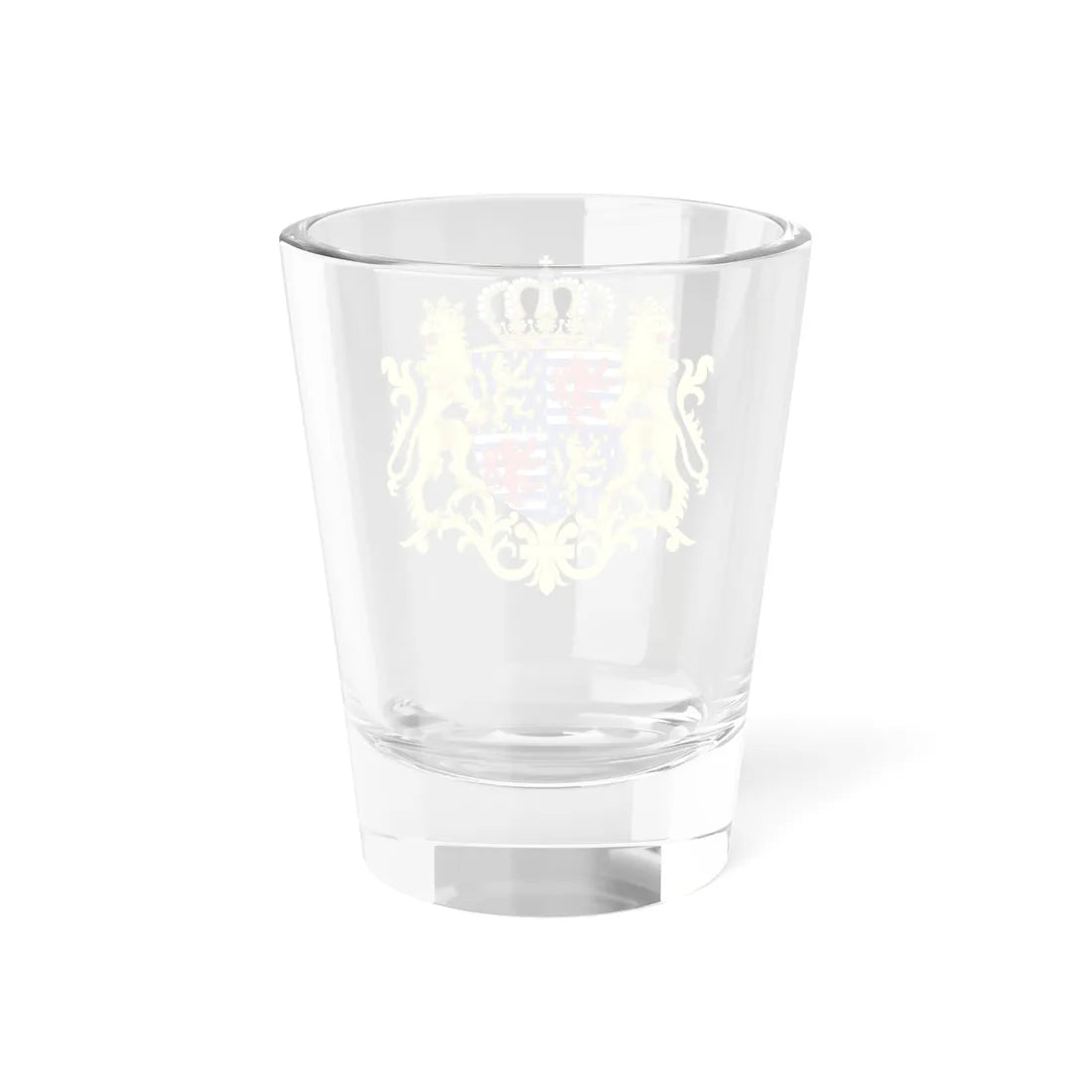 Middle coat of arms of the Grand Duke of Luxembourg 2000 (Luxembourg) (Coat of Arms) Shot Glass 1.5oz - Go Mug Yourself