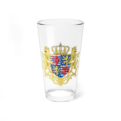 Middle coat of arms of the Grand Duke of Luxembourg (2000) - Pint Glass 16oz-16oz-Go Mug Yourself