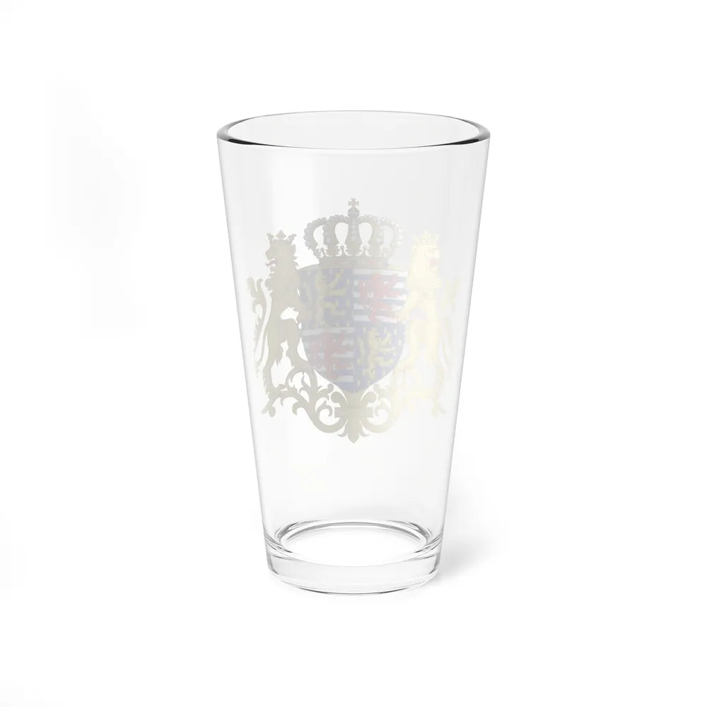 Middle coat of arms of the Grand Duke of Luxembourg (2000) - Pint Glass 16oz-Go Mug Yourself