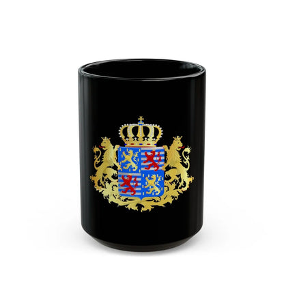 Middle coat of arms of the Grand Dukes of Luxembourg prior to 2000 - Black Coffee Mug-15oz-Go Mug Yourself