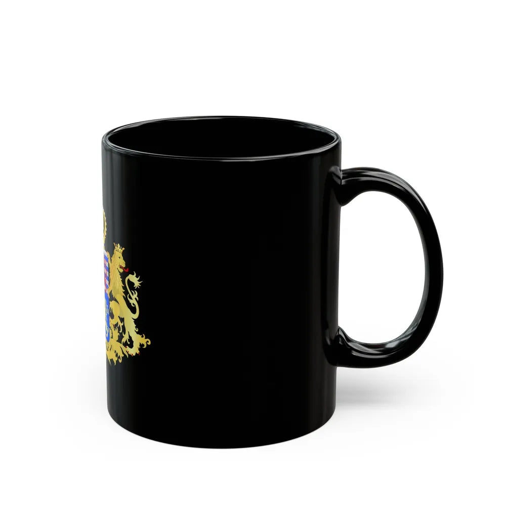 Middle coat of arms of the Grand Dukes of Luxembourg prior to 2000 - Black Coffee Mug-Go Mug Yourself