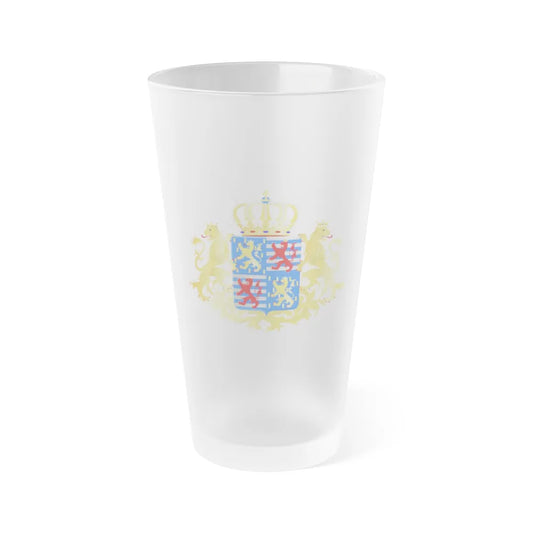 Middle coat of arms of the Grand Dukes of Luxembourg prior to 2000 - Frosted Pint Glass 16oz-16oz-Frosted-Go Mug Yourself