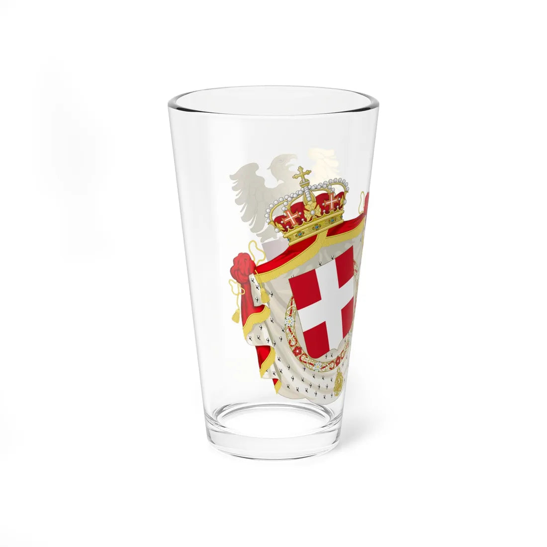 Middle Coat of Arms of the Kingdom of Italy 1927-1929 (Italy) (Coat of Arms) Pint Glass 16oz - Go Mug Yourself