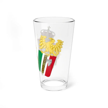 Middle Coat of Arms of the Kingdom of Italy 1927-1929 (Italy) (Coat of Arms) Pint Glass 16oz - Go Mug Yourself