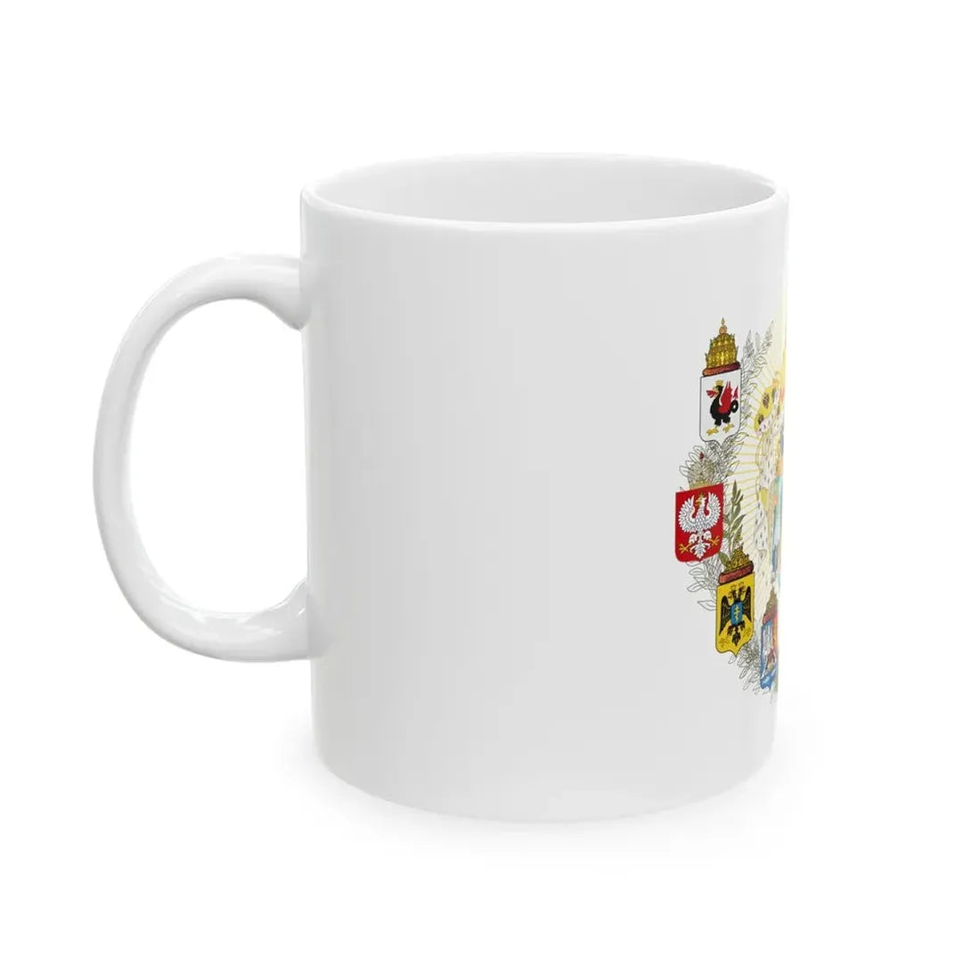 Middle Coat of Arms of the Russian Empire - White Coffee Mug - Go Mug Yourself