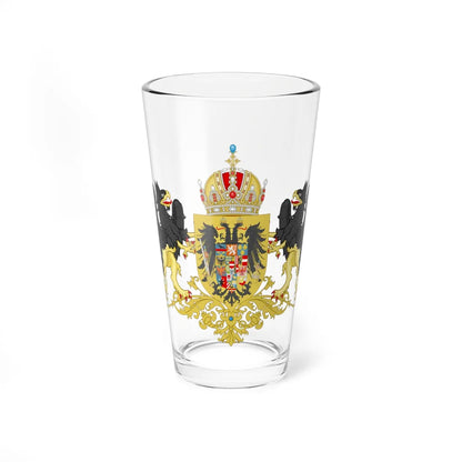 Middle Coats of arms of Austria 1915-1918 (Austria) (Coat of Arms) Pint Glass 16oz 16oz - Go Mug Yourself