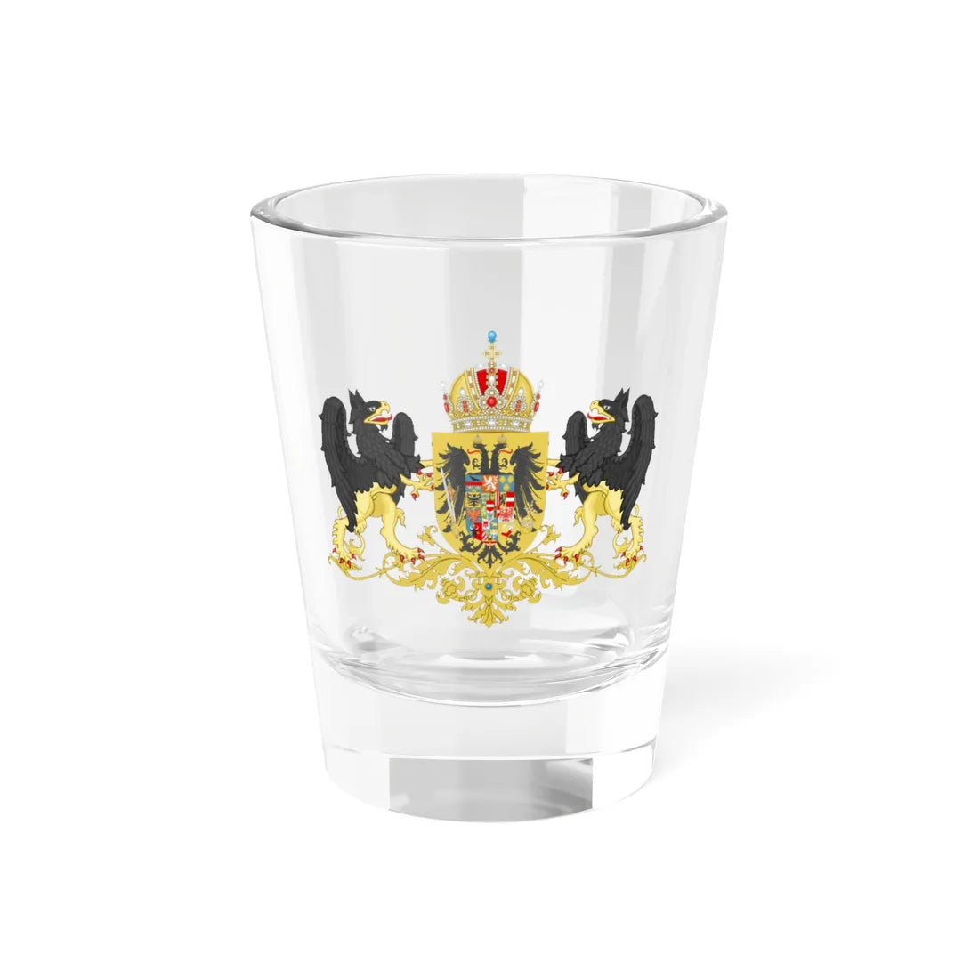 Middle Coats of arms of Austria 1915-1918 (Austria) (Coat of Arms) Shot Glass 1.5oz 1.5oz - Go Mug Yourself