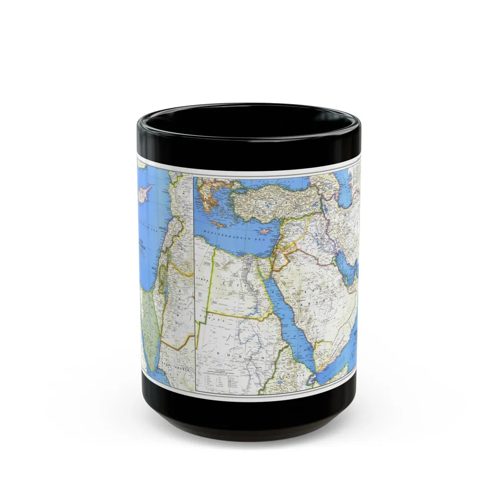 Middle East (1978) (Map) Black Coffee Mug-15oz-Go Mug Yourself