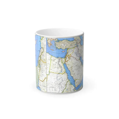 Middle East (1978) (Map) Color Changing Mug 11oz Default Title 11oz - Go Mug Yourself