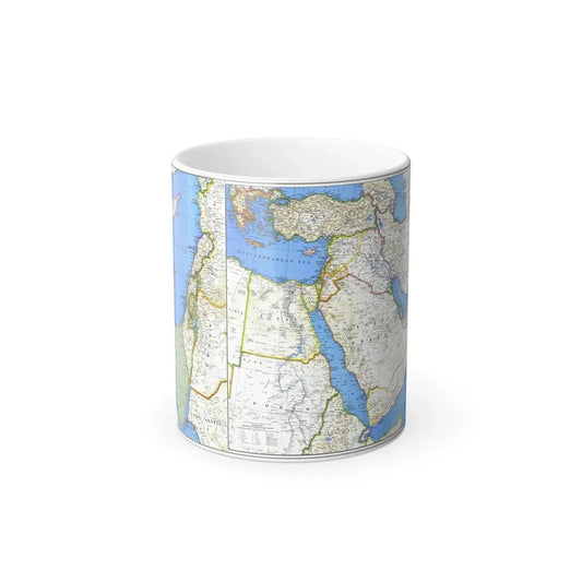 Middle East (1978) (Map) Color Changing Mug 11oz Default Title 11oz - Go Mug Yourself