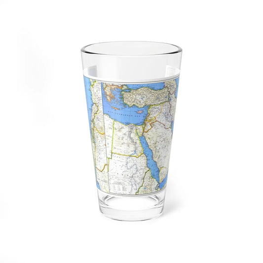 Middle East (1978) (Map) Pint Glass 16oz-16oz-Go Mug Yourself