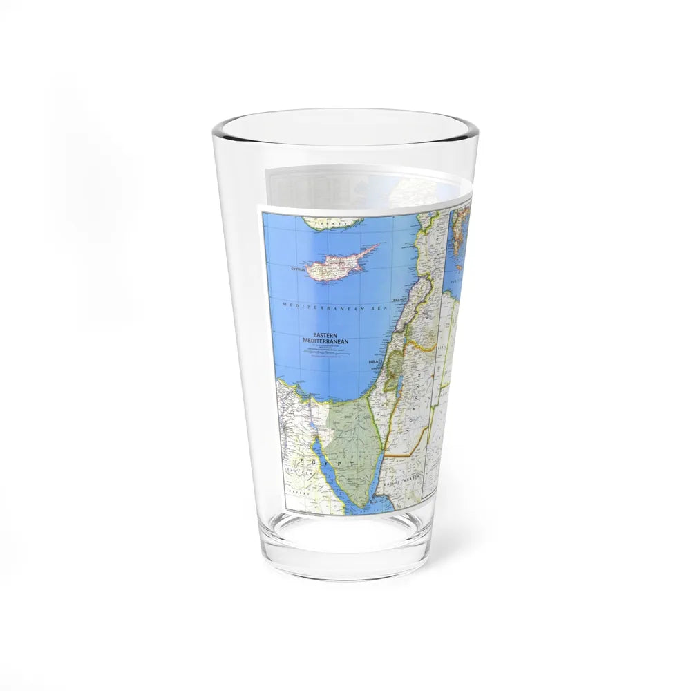 Middle East (1978) (Map) Pint Glass 16oz-Go Mug Yourself