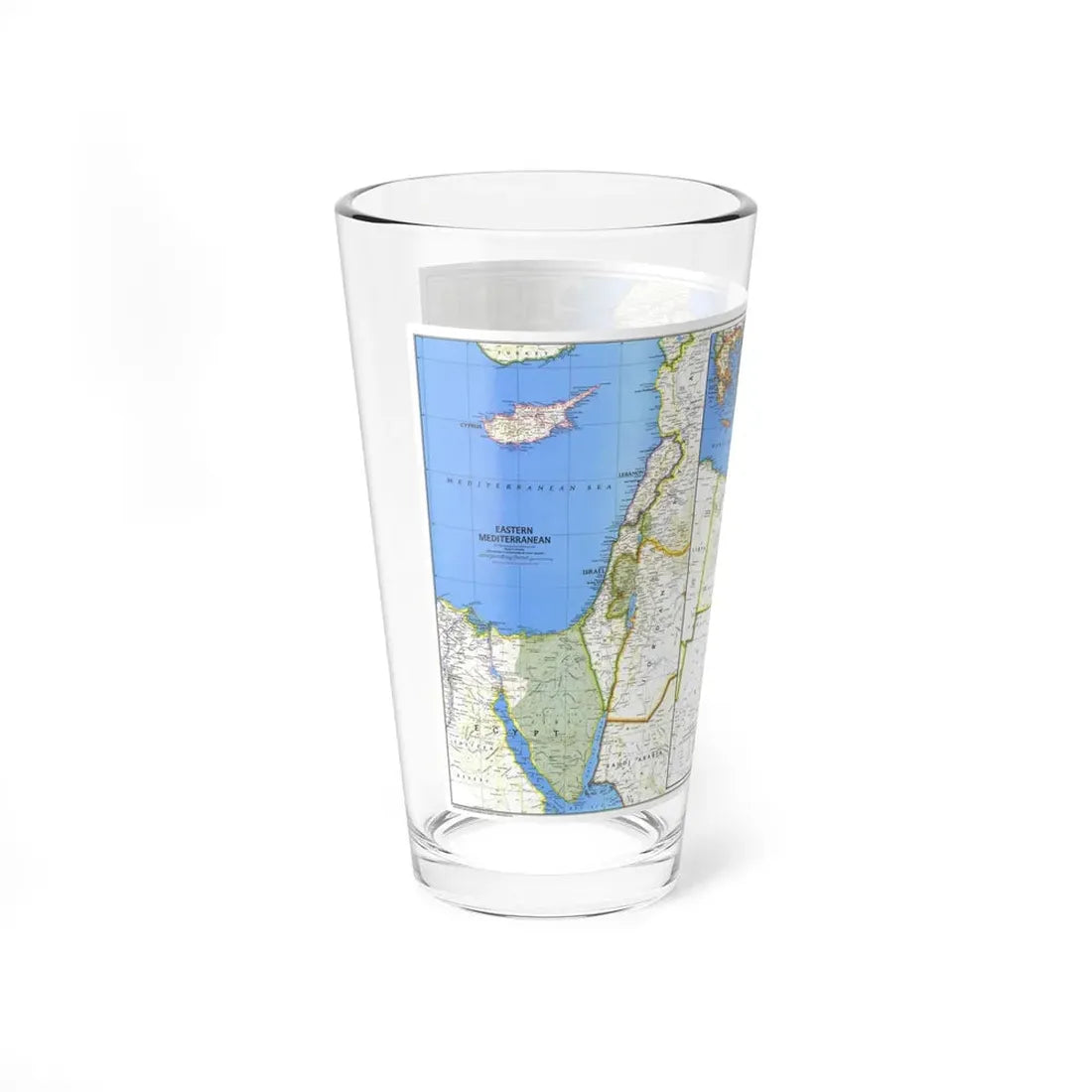 Middle East (1978) (Map) Pint Glass 16oz - Go Mug Yourself
