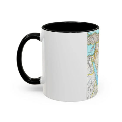 Middle East (1991) (Map) Accent Coffee Mug - Go Mug Yourself